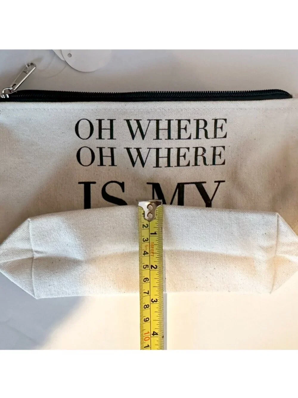 Los Angeles Trading Co. The Perfect Pouch Canvas Makeup Cosmetic Travel Bag NWT